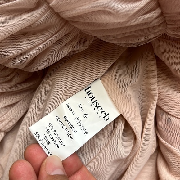 NEW! House of CB Cate ruched minidress, SIZE XS 1099 - Picture 8 of 8